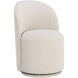 Cavoli Effie Linen Swivel Dining Chair